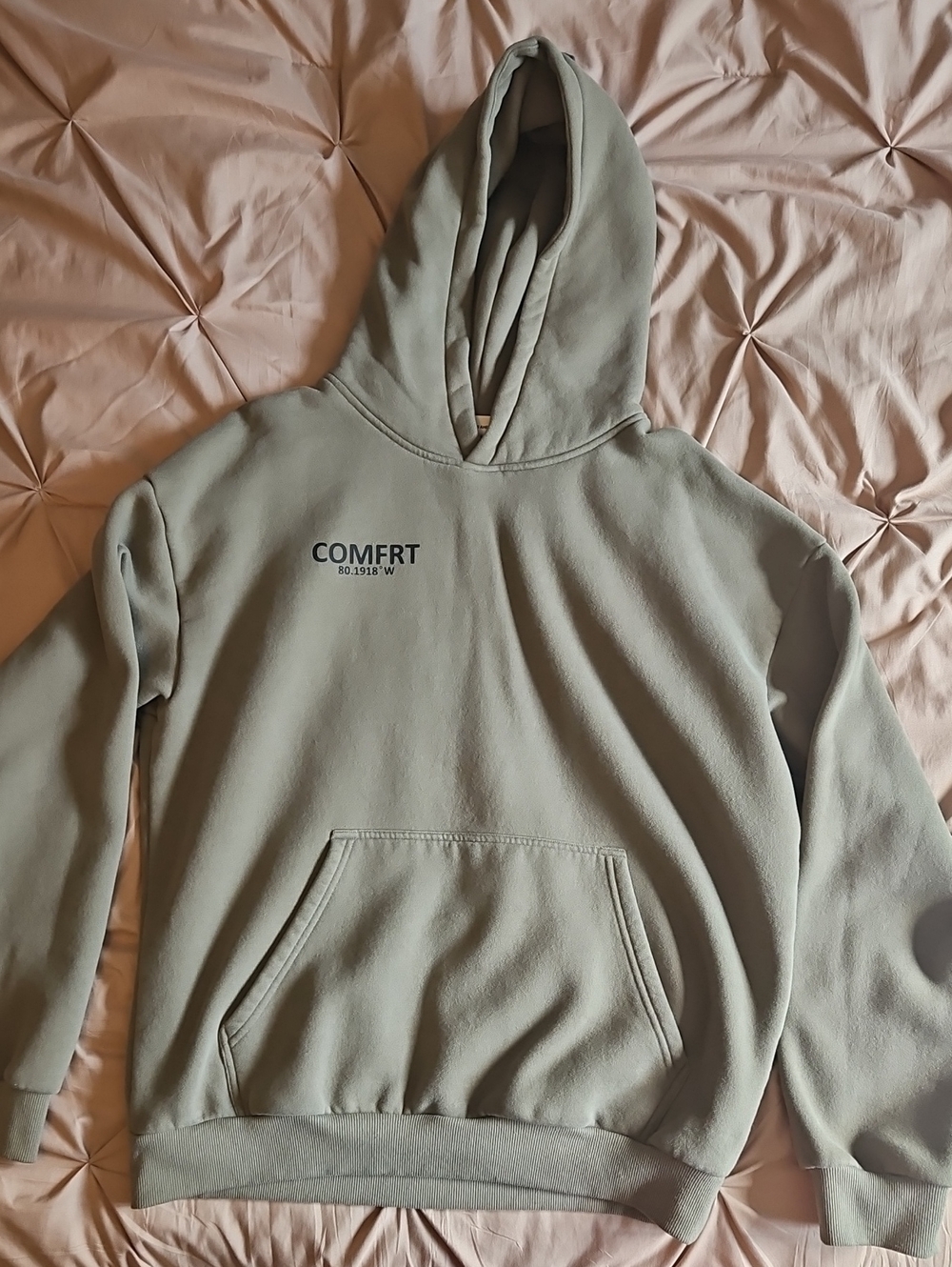 Comfrt Hooded Sweatshirt in Sage Green